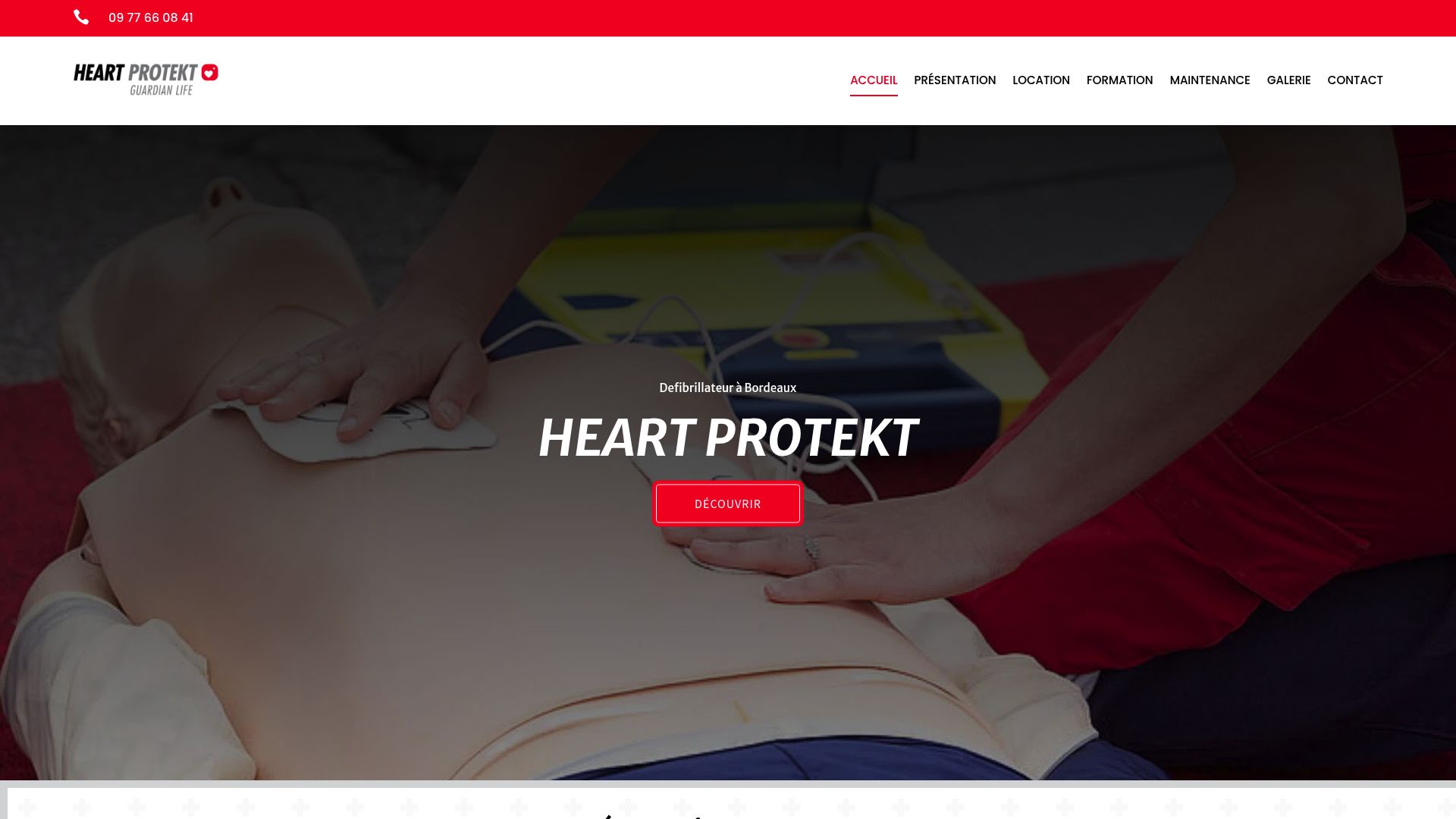 Screenshot of heart-protekt.fr