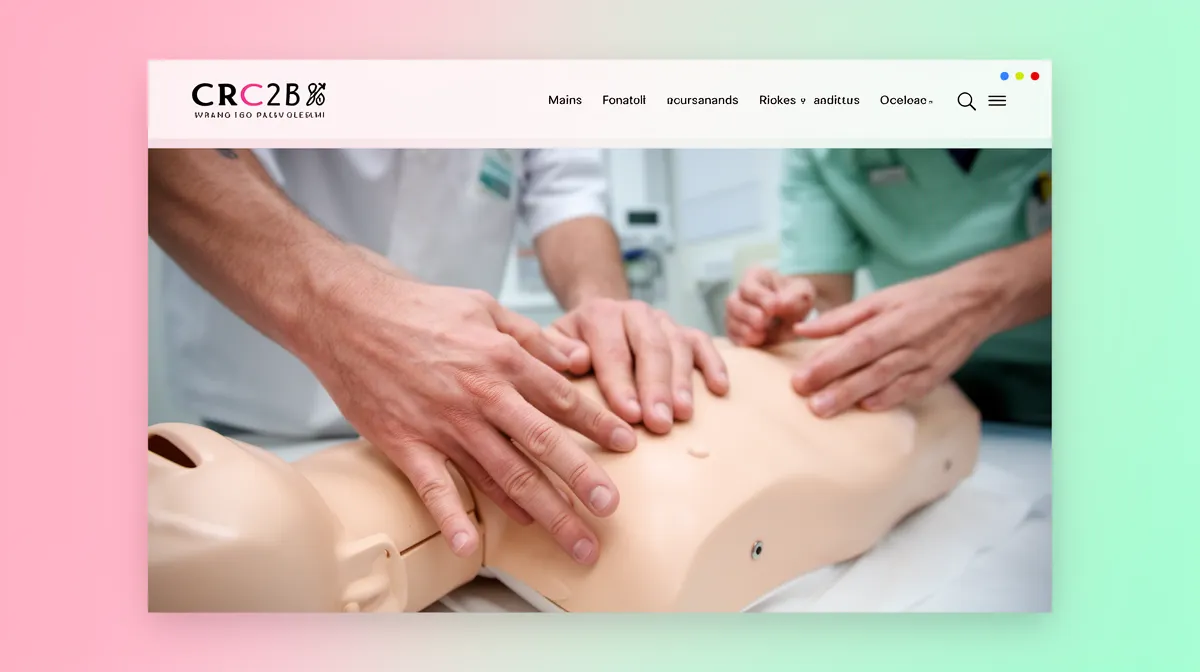 Mains de professionnels effectuant un massage sur un mannequin médical.